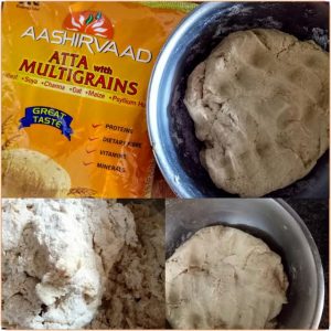 Dough of Aashirvaad Multigrain atta